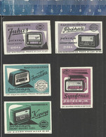 DIORA OLD RADIO'S Polish Matchbox Labels 1959 POLAND - Zündholzschachteletiketten