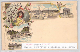 CPA France- Souvenir De Paris - Editeurs Seughol & Magdelin - Dos Non Divisé - Oblitérée Paris 1900 - Place Concorde - Autres & Non Classés