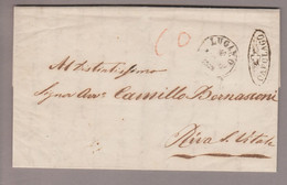 CH Heimat TI Capolago 1855-09-16 BOM Mit Inhalt Nach Riva S.Vitale - Brieven En Documenten