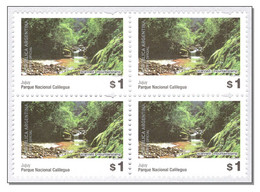 Argentina 2020 (punch Hole Right) Calilegua National Park Waterfalls Wasserfall Chute D'eau Cascata MNH ** - Unused Stamps