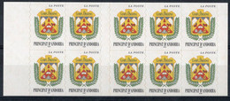 Andorre Français Carnet N°8 De 10 Timbres-Poste N°502  TB Cote 22,00€ - Cuadernillos