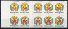 Andorre Français Carnet N°8 De 10 Timbres-Poste N°502  TB Cote 22,00€ - Libretti