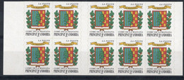 Andorre Français Carnet N°9 De 10 Timbres-Poste N°512  TB Cote 22,00€ - Postzegelboekjes