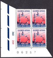 South West Africa - 1973 Definitive 3c Control Block (**) # SG 240 - Flamingo