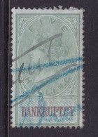 GB Fiscal/ Revenue Stamp.  Bankruptcy 5/- Green And Violet Barefoot 84 Good Used. - Revenue Stamps