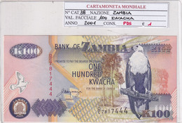 ZAMBIA 100 KWACHA 2001 P 38 - Zambie