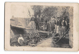 CPA 33 Bazas Langon Un Chantier Carte Photo - Langon