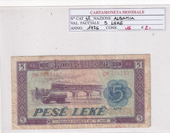 ALBANIA 5 LEKE 1976 P 42 - Albanie