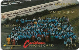 Barbados - C&W (GPT) - Totally Digital, Staff At Bartel (No Logo) - 5CBDA - 1991, 10B$, 15.000ex, Used - Barbados (Barbuda)