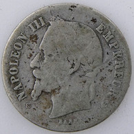 FRANCE - NAPOLEON III - 50 Cents 1869BB - B+ - Gad. : 417 - 50 Centimes