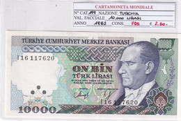 TURCHIA 10'000 LIRASI 1982 P 199 - Turquie