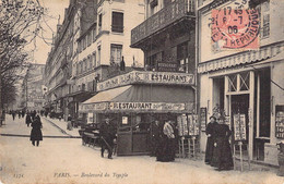 CPA France - Paris - Boulevard Du Temple - Oblitérée 1906 - N. D. Phot. - Restaurant Celier - Animée - Hotel Meuble - Cafés, Hôtels, Restaurants