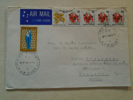D192201     Australia  Airmail Cover  - Cancel  1977  GPO SYDNEY  NSW    -  Sent To Hungary - Storia Postale
