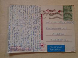 D192209    Canada -Rogers Pass British Columbia    - Cancel Soyoos 1971 -   Stamp QEII   -sent To Hungary - Lettres & Documents