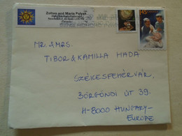 D192210   Canada - Cover     -ca 1999  - Stamp Oyster Farming - Christmas    -sent To Hungary - Cartas & Documentos
