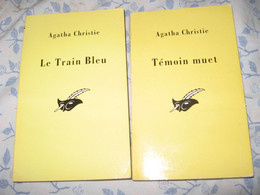 AGATHA CHRISTIE Lot DE 2 POCHES( Le Masque) PARUS EN 1991 1992 - Lots De Plusieurs Livres