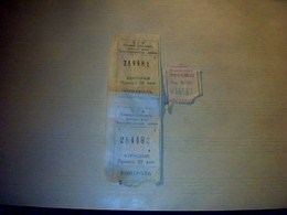 URSS  3 Anciens Tickets De Mètro - Europa