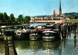 Rouen - Le Port Et La Cathédrale - Péniche - Batellerie - Rouen