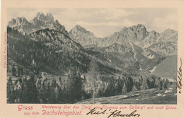 SALZ108  --  GRUSS AUS DEM  DACHSTEINGEBIET  --   S. STEMPEL :  FILZMOOS  --  1900 - Filzmoos