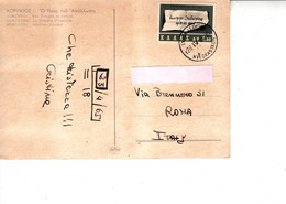 GRECIA 1965 -  Yvert  850 Su Cartolina Per Italy - Cartas & Documentos