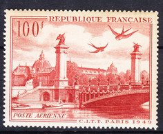 France 1949 Poste Aerienne Yver#28 Mint Never Hinged (sans Charniere) - Ongebruikt
