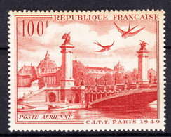 France 1949 Poste Aerienne Yver#28 Mint Never Hinged (sans Charniere) - Unused Stamps