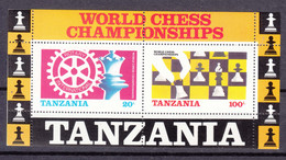 Tanzania 1986 Chess Mi#Block 54 Mint Never Hinged - Tansania (1964-...)