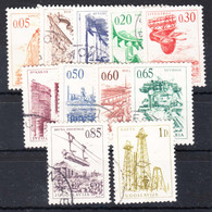 Yugoslavia Republic 1966 Industry And Architecture Set Mi#1164-1172 Used - Unused Stamps