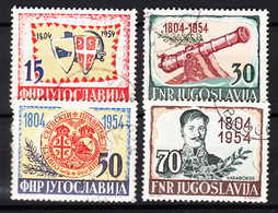 Yugoslavia Republic 1954 Mi#751-754 Used - Gebraucht
