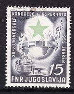 Yugoslavia Republic 1953 Esperanto Mi#729 Used - Gebraucht