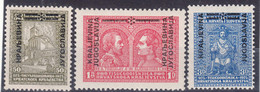 Yugoslavia Kingdom 1931 Mi#238-240 Mint Never Hinged - Neufs