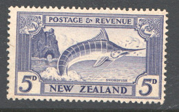 1935  5d Marlin  SG 563b Perf 13½ X 14 MNH ** - Nuovi