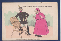 CPA Maroc Caricature Satirique Kaiser Allemagne Marianne Non Circulé - Andere & Zonder Classificatie