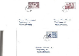 Sweden 1982  Covers With Immigrants Of Sweden, Mi 1202-1204 Cancelled 26.8.82  3 FDCs - Briefe U. Dokumente