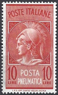 Italy 1958 - Mi 1003 - YT PN 20 ( Pneumatic Mail - Head Of Minerva ) MNH** - Eilpost/Rohrpost