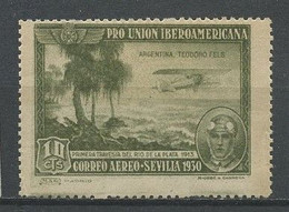 ESPAGNE 1930 PA N° 76 * Neuf MH Charnière TB C 1 € Expo Séville Avions Planes COREO AERO PRO UNION IBERO AMERIC - Nuevos