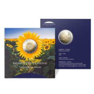 Latvia,Lettland Lettonia , SLAVA Ukraine 2 Euro Coin 2023 Year Sunflower - BU COINKART - Letonia