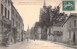 CPA - FRANCE - 52 - SOMMEVOIRE - Rue Notre Dame Et Les Deux Eglises - Collect Adam - Animée - Andere & Zonder Classificatie