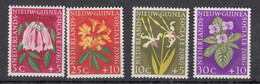 Nederland Nieuw-Guinea 1959 Mi Nr 57 - 60, Bloeme, Flowers,  Postfris Met Plakker - Nueva Guinea Holandesa