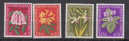 Nederland Nieuw-Guinea 1959 Mi Nr 57 - 60, Bloeme, Flowers,  Postfris Met Plakker - Nouvelle Guinée Néerlandaise