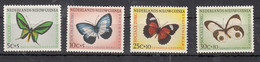 Nederland Nieuw-Guinea 1960 Mi Nr 63 - 66,  Vlinders, Butterfly, Postfris - Nederlands Nieuw-Guinea