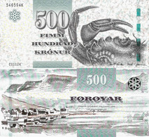 Faroe (Faeroe) Islands 2011(2012) - 500 Kronur - Pick 32 UNC - Faroe Islands