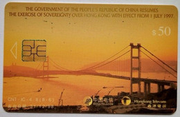 Hongkong $50 " China Resumes Over Hongkong July 1, 1997 " - Hong Kong