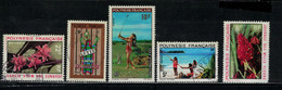 POLYNESIE YVERT N° 83+85+92+94+98- COTE= 13,30 € - Used Stamps