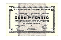 *germany Kriegs Gefangenen Lager Konigsbruck 10 Pfennig  05.04 - Otros & Sin Clasificación