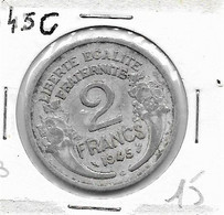 2 Francs  "Morlon" 1945 C   Alu  TTB - 2 Francs