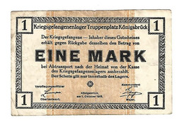 *germany Kriegs Gefangenen Lager Konigsbruck  1 Mark  05.15  Vf - Sonstige & Ohne Zuordnung