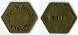 N93-0723 - Monnaie De Nécessité - Saulnes - Coopérative De Saulnes - Flûte - Monétaires / De Nécessité
