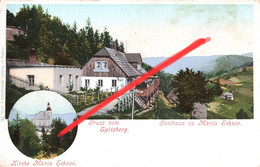 Litho AK Maria Schnee Gasthof Spitzberg Glatzer Spieglitzer Schneeberg A Wölfelsgrund Miedzygorze Mariendorf Glasegrund - Schlesien