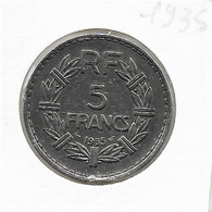 5 Francs  "Lavrillier" 1935 Nickel     TTB+ - 5 Francs